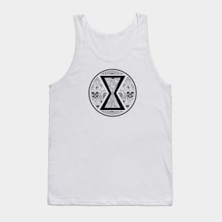 Black Widow Mandala Black & White Tank Top